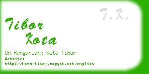 tibor kota business card